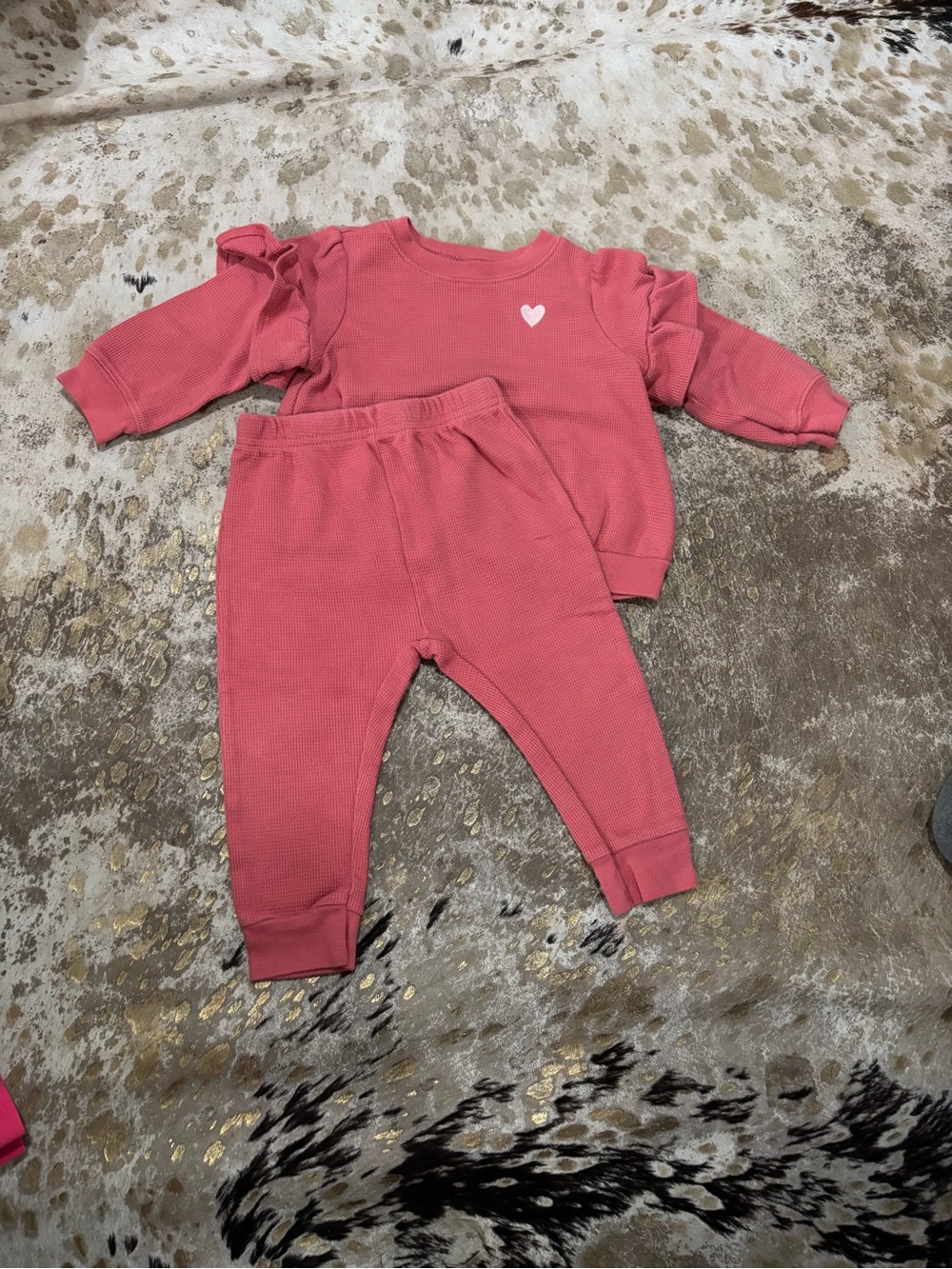 Carter's Waffle-Knit Two-Piece Set - Rose